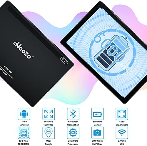 טאבלט Hoozo 10 אינץ '2023, 2GB ו- 3GB RAM, Android 10.0, מצלמה כפולה, תומך בתוכנת Microsoft Office, Bluetooth,
