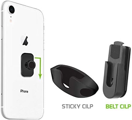 קליפ חגורה מסתובב אוניברסלי של סלולר עבור הרכבה לרכב, GPS תואם ל- Apple iPhone 14 Pro Max Plus 13