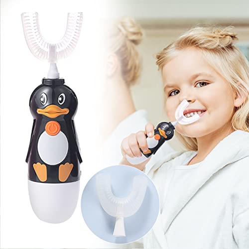 מברשת שיניים חשמלית לילדים 2-12 בצורת רך סיליקון מברשת ראש חמוד בעלי החיים צורת 360 אוראלי שיניים ניקוי