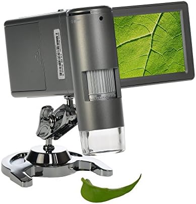 מיקרוסקופ דיגיטלי נייד כף יד 5 מ ' עם הגדלה פי 1200, אחסון מיקרו-אס-די, צילום ווידאו, מדידה