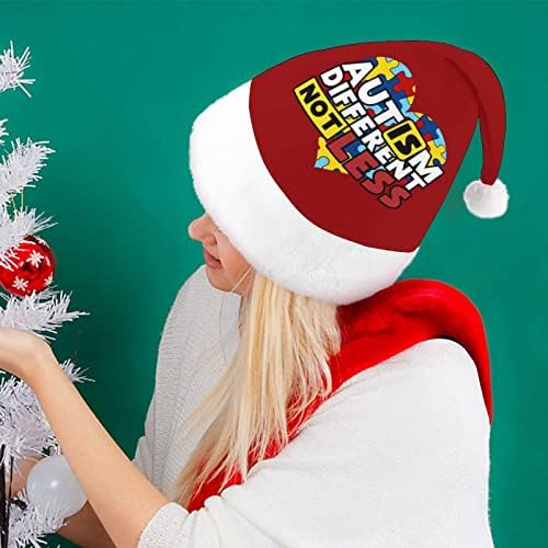 אוטיזם מודעות לב חג המולד כובע אישית סנטה כובע מצחיק חג המולד קישוטים