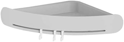 WXXGY עם מדף וו מתכוונן אין צורך לפרוש מדף אמבטיה מדף מקלחת מפלסטיק קיר אסלה קיר רכוב קיר רכוב/אפור מתלה/אפור