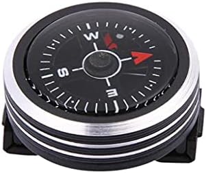 BHVXW MINI נייד שעון כפתור כפתור מצפן לצמיד טיולים חיצוניים קמפינג קמפינג כלים