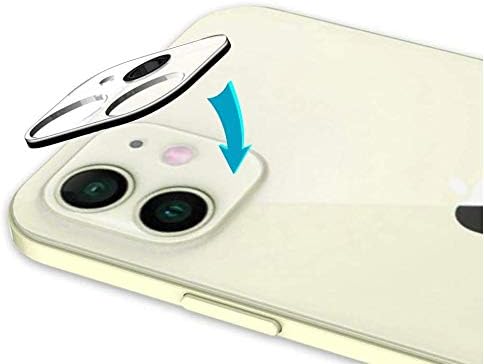 מגן מסך לאייפון 12 של אפל-מגן עדשות מצלמה, הגנת עדשות מצלמה מזכוכית מחוסמת 9 שעות לאייפון 12 של אפל