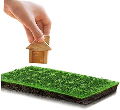 יארדווה 1 מחשב דשא לשפוך חול מגש מיניאטורות דגם רכבות ירוק חליפת דשא מלאכותי דשא מיניאטורי גן קישוטי