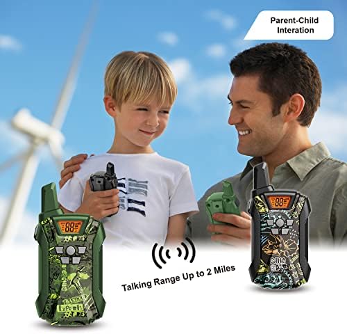 מכשירי קשר לילדים, 22 ערוצים ארוך טווח מכשירי קשר עבור בני בנות 4-12, 2 דרך רדיו צעצוע, חיצוני