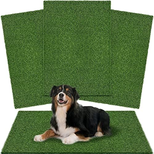4 מארז מלאכותי כלב דשא פיפי כרית רחיץ לחיות מחמד דשא מחצלת כלב בסיר אימון שטיח גור דשא תיקון מזויף דשא