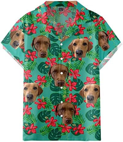 מעילי חג המולד של Wybaxz לגברים גברים מודפסים חולצות הוואי