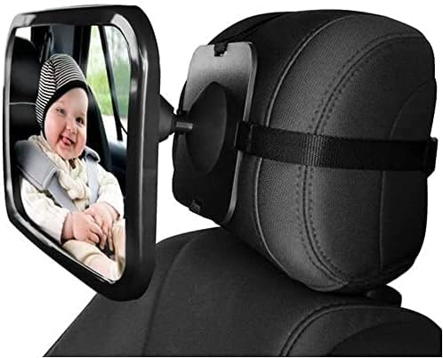 Dorart אחורי פונה למראה נוף לתינוק למושב מכונית בטיחות לילדים - השתקפות צלולה גבישית באמצעות מראה