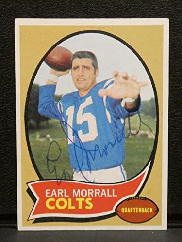 1970 Topps 88 ארל מורל חתם על כרטיס כדורגל של חתימה עם JSA COA - כרטיסי כדורגל עם חתימה של NFL