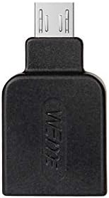 Weme Micro USB 2.0 מתאם OTG, מיקרו B זכר ל- USB נקבה בממיר GO עבור Samsung I9250 9100 9220 P7500 P7510 P7310