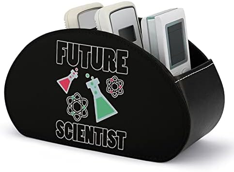 מדען עתיד מחזיק בשלט רחוק PU עור מרחוק מגש קאדי ליד מיטה שולחן שולחן שולחן מארגן מארגן תיבת תיקים