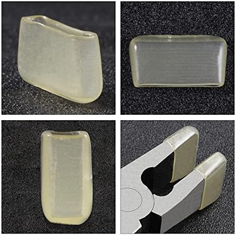 Leontool 4PCs טיפים גומי החלפת גומי לשבירת זכוכית טיפים לסתות שטוחות טיפים מפתח פוב חומרה 1 אינץ 'פוב