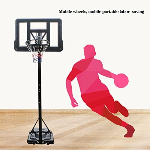כדורסל למבוגרים חישוקים ניידים & מגבר; מטרות, גובה מתכוונן עם עמיד קרש גב נטו להגדיר מערכת 203-305 ס