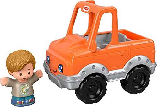 פישר - מחיר קטן אנשים פעוט צעצוע לעזור לחבר להרים משאית כתום רכב & מגבר; דמות עבור להעמיד פנים לשחק גילים 1