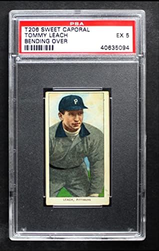 1909 T206 Bend Tommy Leach Pittsburgh Pirates PSA PSA 5.00 שודדי ים