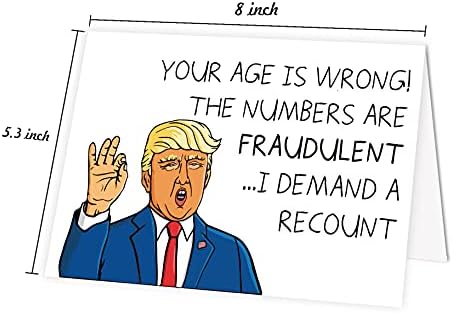 מצחיק דונלד טראמפ לספר כרטיס, הומור יום הולדת כרטיס, כרטיס עבור ה -30 40 ה -50 לו אותה