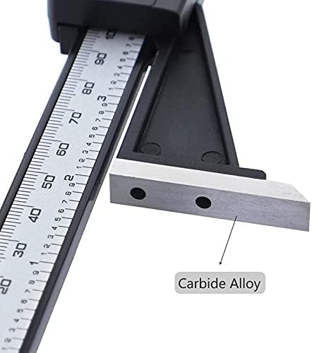 סלאטיום 0-150 ממ מד גובה פלסטיק קליפר ורניה עם בסיס מגנטי דיגיטלי קליפר גובה ועומק מדידת כלים