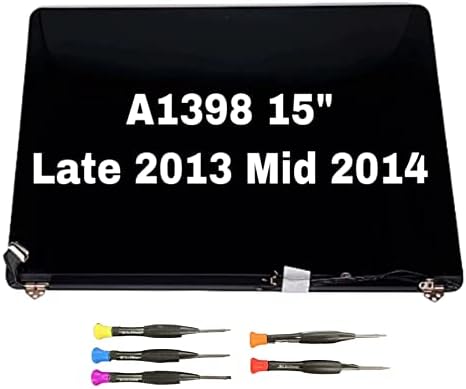 החלפת מסך 15 עבור MacBook Pro רשתית A1398 LCD מסך מסך הרכבה בסוף 2013/אמצע 2014 EMC 2674 2745 2876 2881