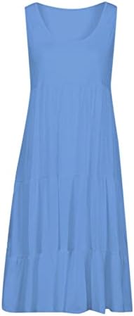 שמלות קיץ של FQZwong לנשים 2023 נופש מזדמן נופש שמלות שמש ללא שרוולים בתוספת גודל שמלות טנק
