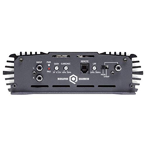 SoundQuequed S1-2250.1 2300W RMS RMS AUDIO AUDIO מגבר, 1 אוהם יציב AMP Class D W/כפתור בקרת רווח