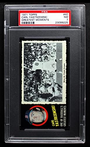 1971 Topps 40 CARL Yastrzemski Boston Red Sox PSA PSA 7.00 Red Sox