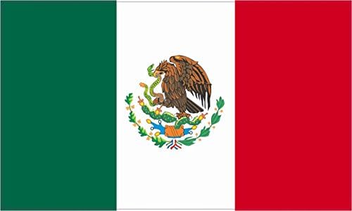 מדבקת ויניל דגל מקסיקני של Stickertalk, 5 אינץ 'על 3 אינץ'