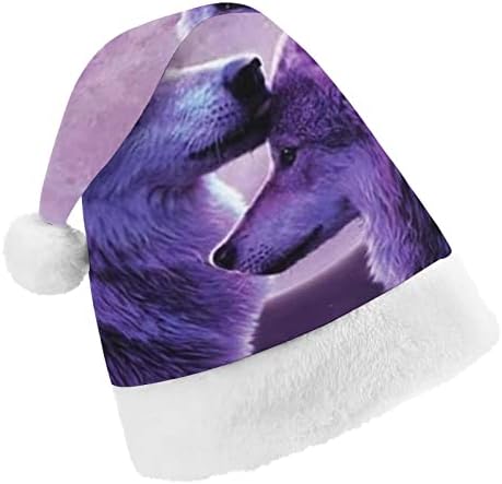 לילה זאב חג המולד כובע רך קטיפה סנטה כובע מצחיק כפה עבור חג המולד לשנה חדשה חגיגי מפלגה