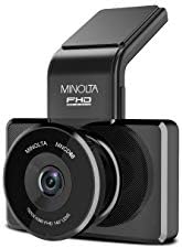 Minolta MNCD60-BK MNCD60 1080p Full HD ADAS DASH מצלמה עם מסך LCD בגודל 3 אינץ '