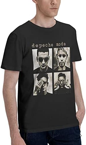 דפש רוק מצב מוסיקה להקת גברים של חולצה כותנה גרפי קצר שרוול טיז חולצה שחור גדול