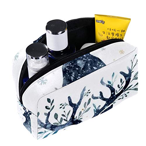 ראש צבי כחול בצבעי מים איפור קוסמטיקה תיק שקית תיק מארגן טואלט נייד לכלי איפור נסיעות