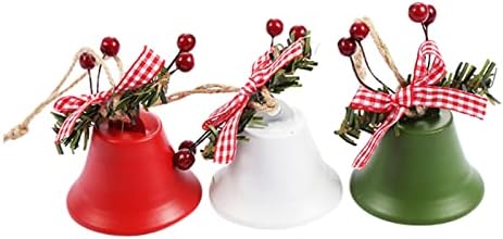 קישוט פעמון בהתאמה אישית ג'ינגל פעמון קישוט לחג המולד קישוט עץ קישוט תליונים דקורטיביים אדומים