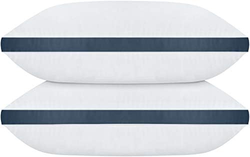 מצעי אוטופיה כריות מיטה משובצות - כריות ישנה בצד שינה - אפור, 18X36 אינץ '