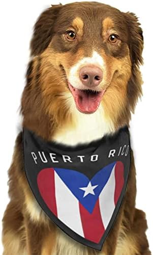חיות מחמד בנדנה פוארטו ריקו פוארטו דגל ריקני גאווה מתכווננת כלב בנדנות