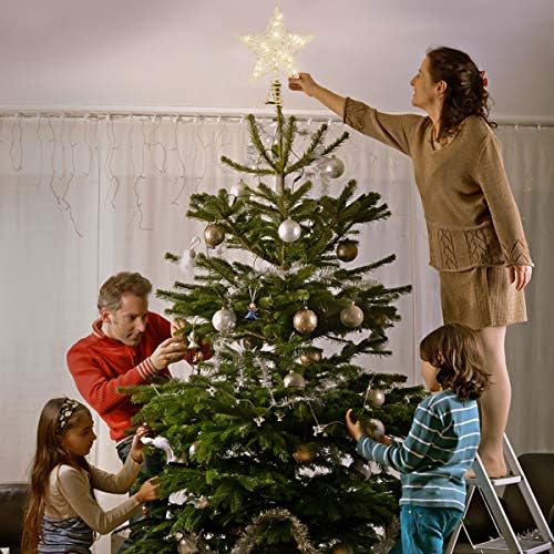 Toyandona Toppers קישוטים לחג המולד עץ חג המולד כוכב חג המולד חג המולד מדליק כוכב לקישוט המסיבות