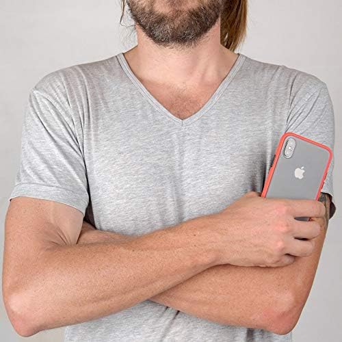 מארז מגן לאייפון אקס ואקס עם גב מחשב ופגוש רך תואם לאייפון אקס ואיקס 5.8 אינץ ' - תות שדה