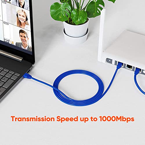 CableCreation Cat 6a כבל Ethernet 10feet, כבל תיקון LAN ברשת, חוט אינטרנט מהיר 10 ג'יגה -ביט לשנייה עם