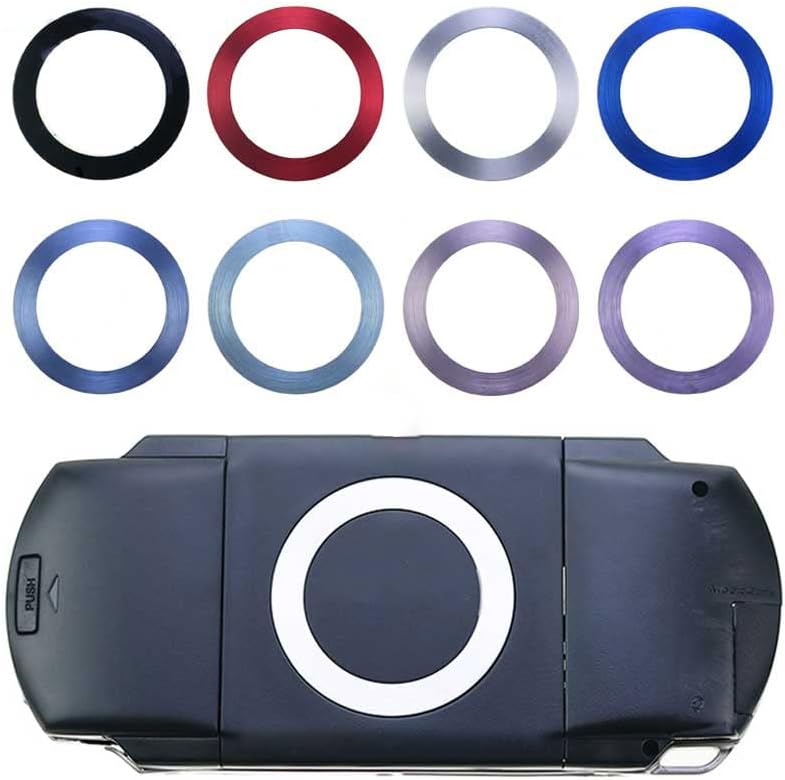טבעת כיסוי דלת אחורית של UMD עבור PSP 1000 2000 החלפת טבעת פלדה