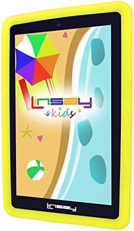 Linsay 7 2GB RAM 32GB Android 12 טאבלט עם מקרה מגן ילדים צהוב