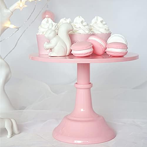 סט של 3 יחידות עוגות ורודות קאפקייקס עמדות עגול מגדלי קינוח מודרני תפאורה הגשה מגשה למסיבת הילדה מקלחת לתינוק
