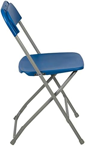 פלאש ריהוט הרקולס סדרת פלסטיק מתקפל כיסא-כחול-650 ק ג משקל קיבולת נוח אירוע כיסא-קל משקל מתקפל כיסא