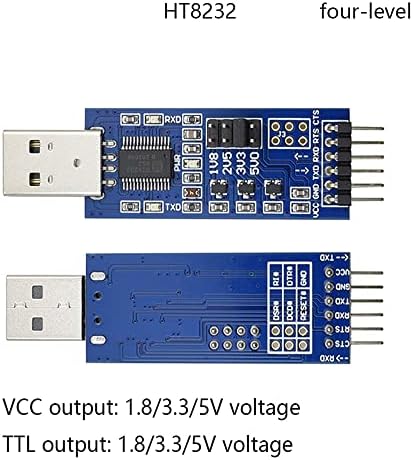 TAIDACENT USB ל- TTL UART ממיר מודול USB ללוח מתאם יציאה סידורי 1.8V 2.5V 3.3V 5V רמה CH340