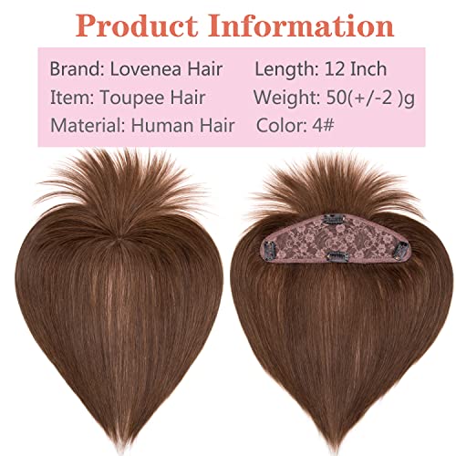 אמיתי שיער טבעי טופר עם פוני 8 * 23 סנטימטר טופר פאה קליפ על שיער טבעי טופר ישר שיער למעלה פאה עבור נשים
