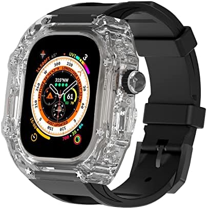 ערכת Houcy Mod עבור Apple Watch Ultra 49 ממ סדרת כיסוי מגן 8 7 6 6 5 4 SE צמיד רצועת צמיד שעון קלה חובה מחוספס