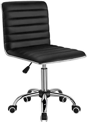 כיסא משרדי מסתובב עור, כיסא איפור לחדר איפור, כיסא שולחן מחשב רטרו עם גידמת מצולעים
