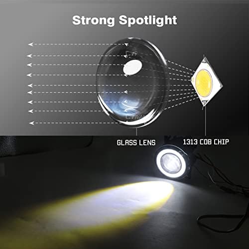 עבור Infiniti FX FX35 FX37 FX45 FX50 FX30D 2006-2015, LED LED ערפל אור מלאך עין בשעות היום ריצה אור DRL