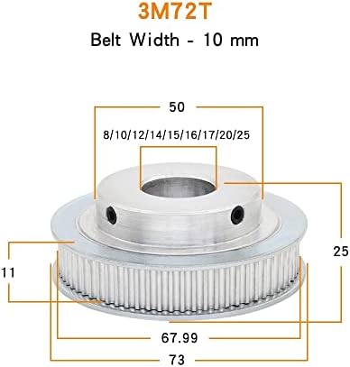 Axwerb Professional 2PCs 3M-70T/72T גלגלי גלגל