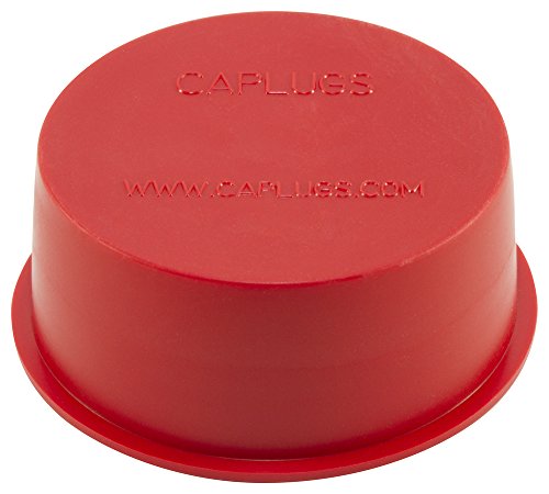 Caplugs ZTV19AQ1 כובע ויניל מחודד פלסטיק מחודד. TV-19A, PVC, CAP OD 1.667 מזהה תקע 1.871, אדום