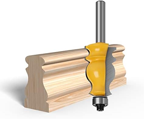 נתב Jrenbox ביטים 1pc 8mm Shank מיוחד מעקה אדריכלי דפוס נתב ביט חותך עץ עץ לטחנת עץ