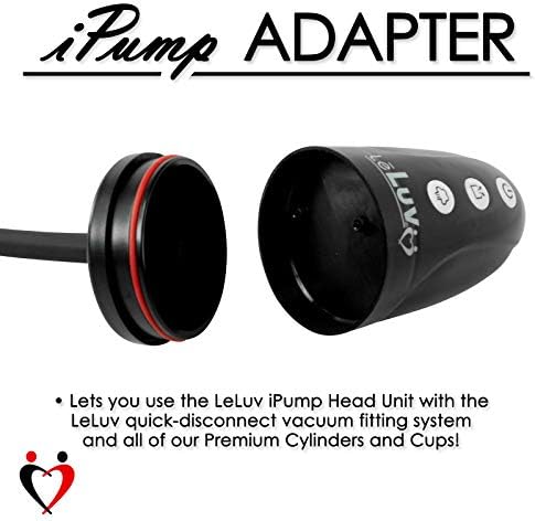 מתאם ל- LELUV IPUMP ראש עד LELUV DISCONNECT מהיר 1/4 מערכות שאיבה ואקום בקוטר פנימי - שחור